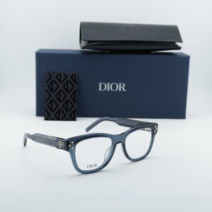 Dior CD DIAMONDO S1I 3000 Square Eyeglasses 54mm - Shiny Blue